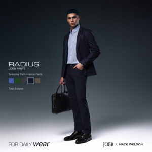JOBB x MACK WELDON Radius Celana Panjang Pria Straight Fit Total Eclipse