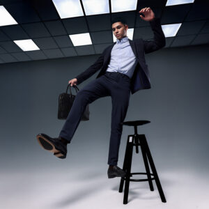 JOBB x MACK WELDON Radius Celana Panjang Pria Straight Fit Total Eclipse