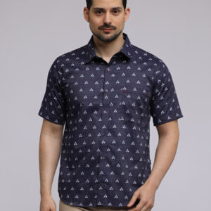 M2 Barrone Vensk Men's Shirt Short Sleeve Navy