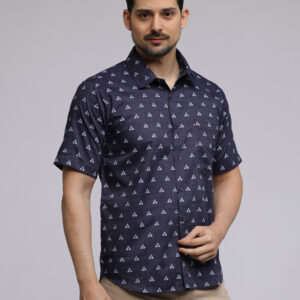 M2 Barrone Vensk Men's Shirt Short Sleeve Navy