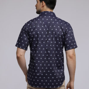 M2 Barrone Vensk Men's Shirt Short Sleeve Navy