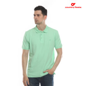 Country Fiesta Men's Polo Shirt Aqua Marine