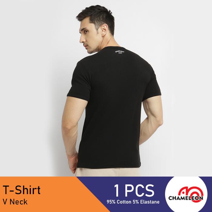 Chameleon Kaos Dalam Kerah V / UCHT01V1CSBLK - Image 3