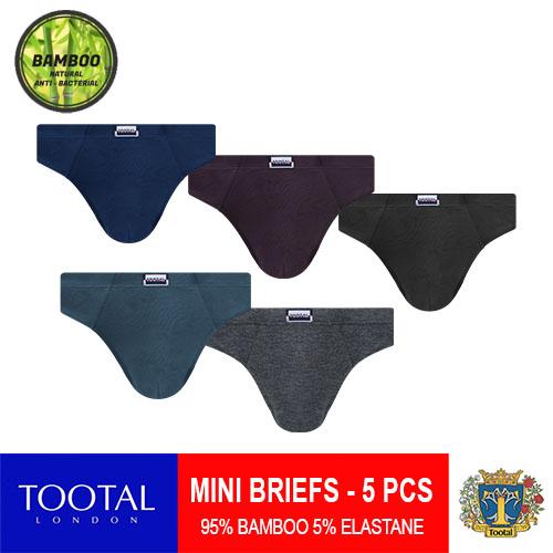 Tootal Celana Dalam Mini Briefs 5 warna / pack - VTOB02M5BS