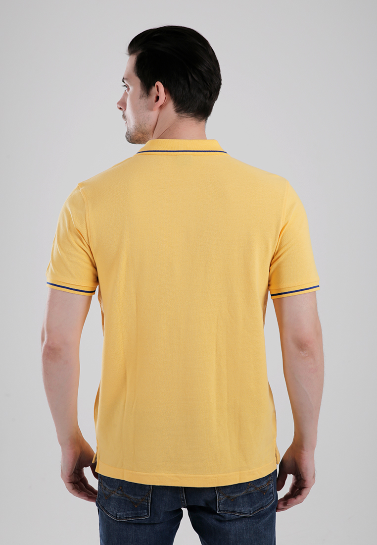 Country Fiesta Men's Polo Shirt CFMPB118883 Yellow - Image 3