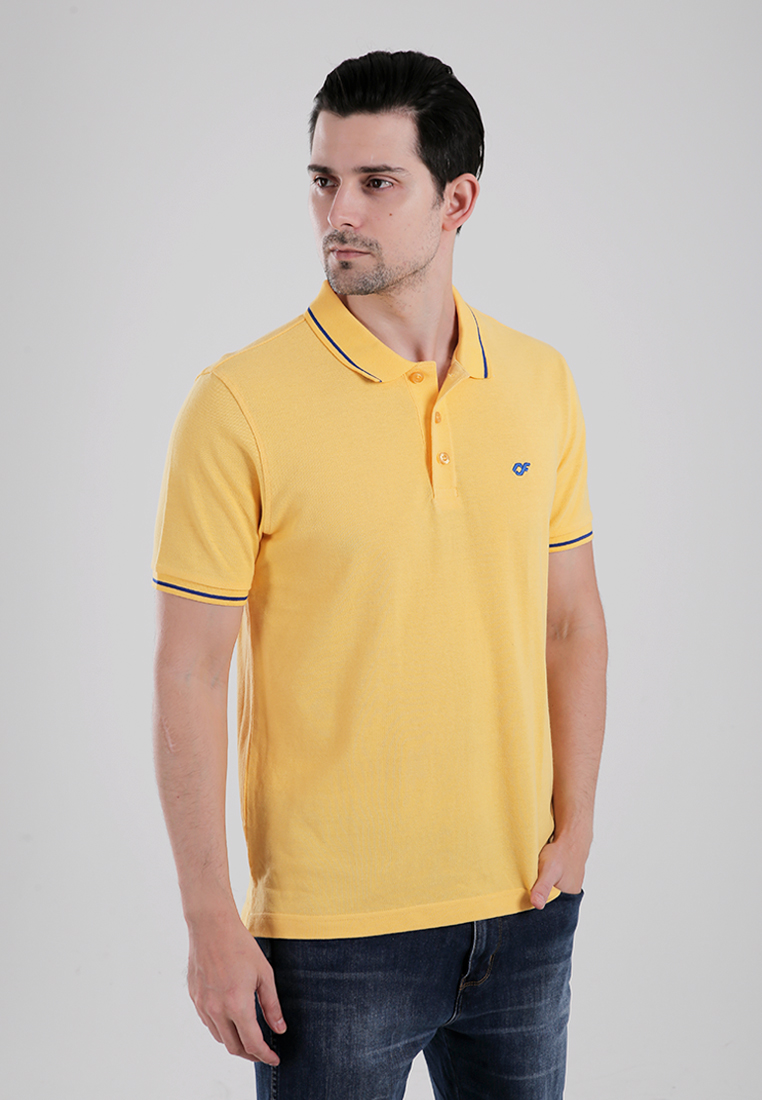 Country Fiesta Men's Polo Shirt CFMPB118883 Yellow - Image 2