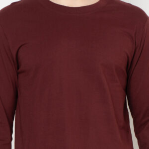 Country Fiesta Basic T-Shirt Long Bodysize Kaos Polos Heavyweight Maple Red - 01TSL00175