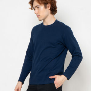 Country Fiesta Basic T-Shirt Long Bodysize Kaos Polos Heavyweight Navy - 01TSL00153