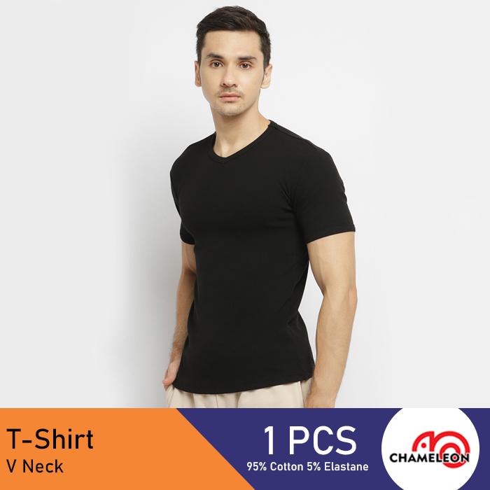 Chameleon Kaos Dalam Kerah V / UCHT01V1CSBLK - Image 2