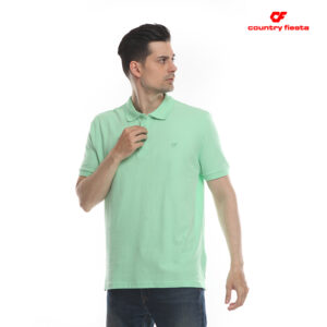Country Fiesta Men's Polo Shirt Aqua Marine