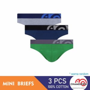 Chameleon Celana Dalam Pria Mini Brief 3 Warna / pack - TCHB07M3C