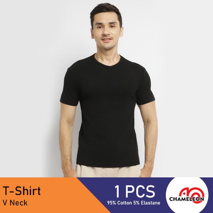 Chameleon Kaos Dalam Kerah V / UCHT01V1CSBLK