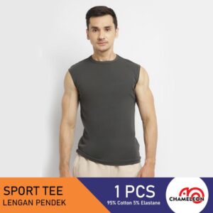 Chameleon Kaos Dalam Kerah Bulat / UCHT02C1CSDGRY