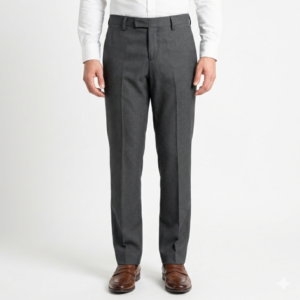 Gianni Visentin Celana Panjang Pria Formal High Waist Slimfit Hitam - 4090