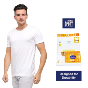 GT Sport Kaos Dalam Pria GT MAN GTS01NEW(W) - Round Neck Men T-Shirt White Isi 1 Pcs