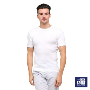GT Sport Kaos Dalam Pria GT MAN GTS01NEW(W) - Round Neck Men T-Shirt White Isi 1 Pcs