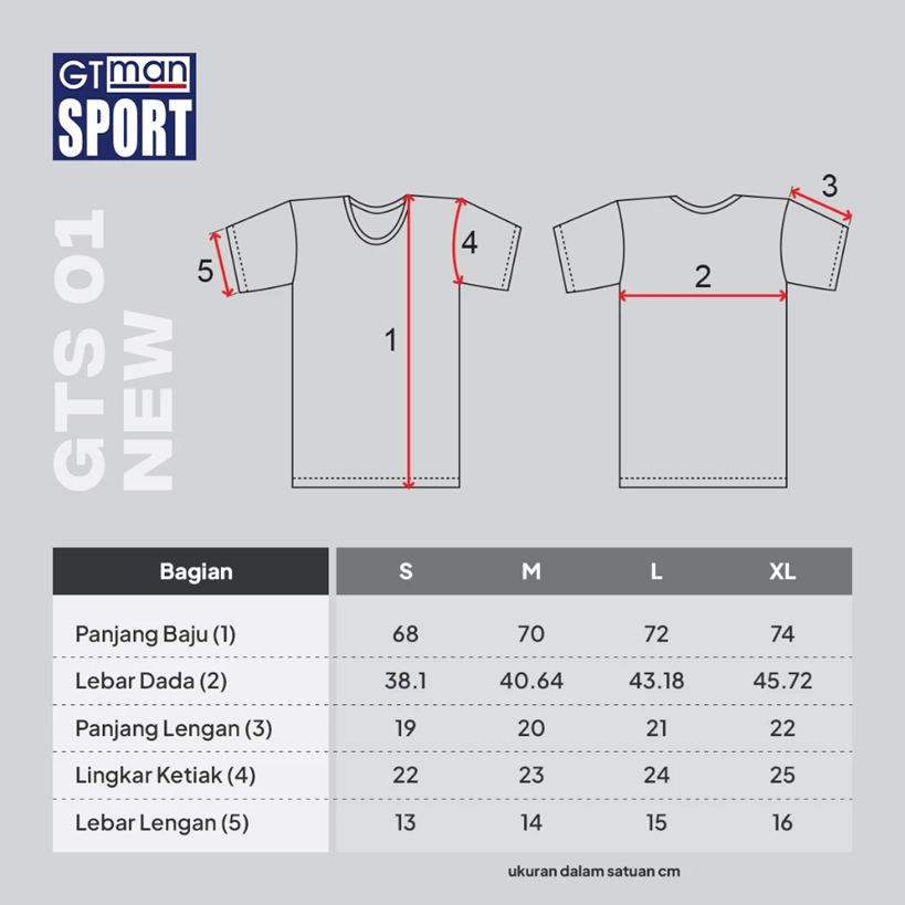 GT Sport Kaos Dalam Pria GT MAN GTS01NEW(W) - Round Neck Men T-Shirt White Isi 1 Pcs - Image 6