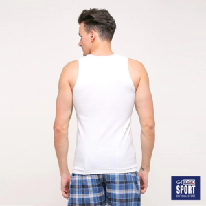 GT Sport Singlet Putih Pria GT MAN GTT01NEW - Men Tank Top Round Neck  Isi 1 Pcs