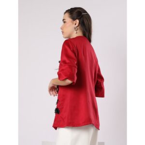 Personal Style Liany Red Petals Jacket
