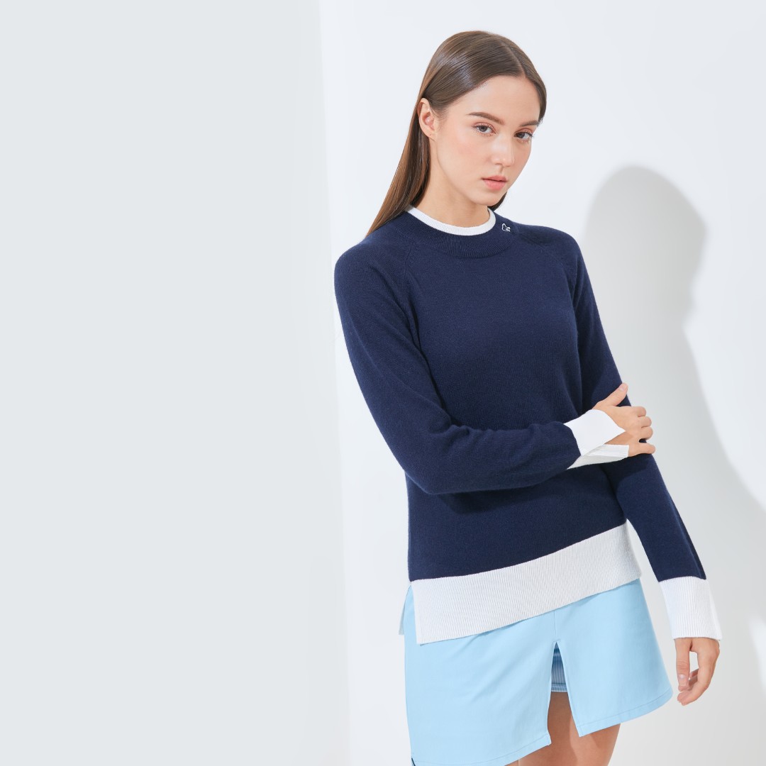Jack Nicklaus Daughters Premium Crew Neck Sweater Women's Classic Navy
