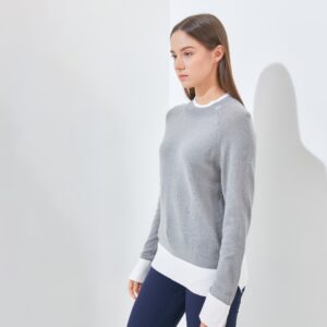 Jack Nicklaus Daughters Premium Crew Neck Sweater Women's Grey Blast