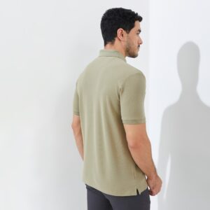 Jack Nicklaus Miles Polo Shirt Pria Regular Fit Sponge Khaki