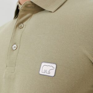 Jack Nicklaus Miles Polo Shirt Pria Regular Fit Sponge Khaki
