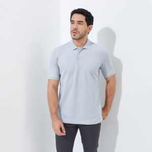 Jack Nicklaus Oracle Polo Shirt Pria Regular Fit Light Grey
