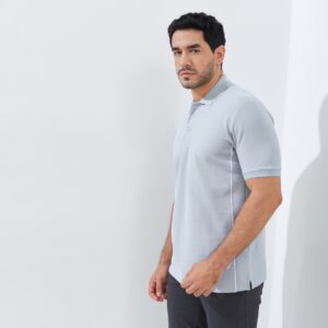Jack Nicklaus Oracle Polo Shirt Pria Regular Fit Light Grey
