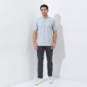 Jack Nicklaus Oracle Polo Shirt Pria Regular Fit Light Grey