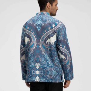 M2 Bohemian Etro Aquamarine Long Sleeve Kaftan