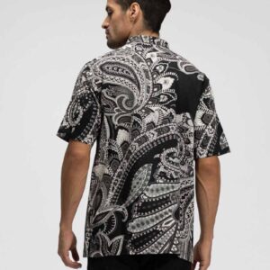 M2 Duman Paisley Short Sleeve Kaftan