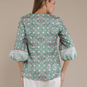 Personal Style Blouse Outer Atasan Wanita Pinkish Green