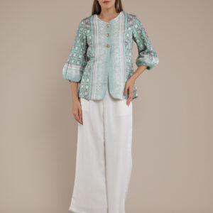 Personal Style Blouse Outer Atasan Wanita Pinkish Green