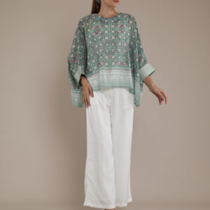 Personal Style Kaftan Blouse Wanita Pinkish Green