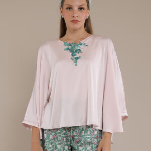 Personal Style Kaftan Blouse Wanita Ponco Blush
