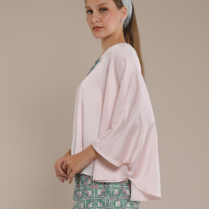 Personal Style Kaftan Blouse Wanita Ponco Blush