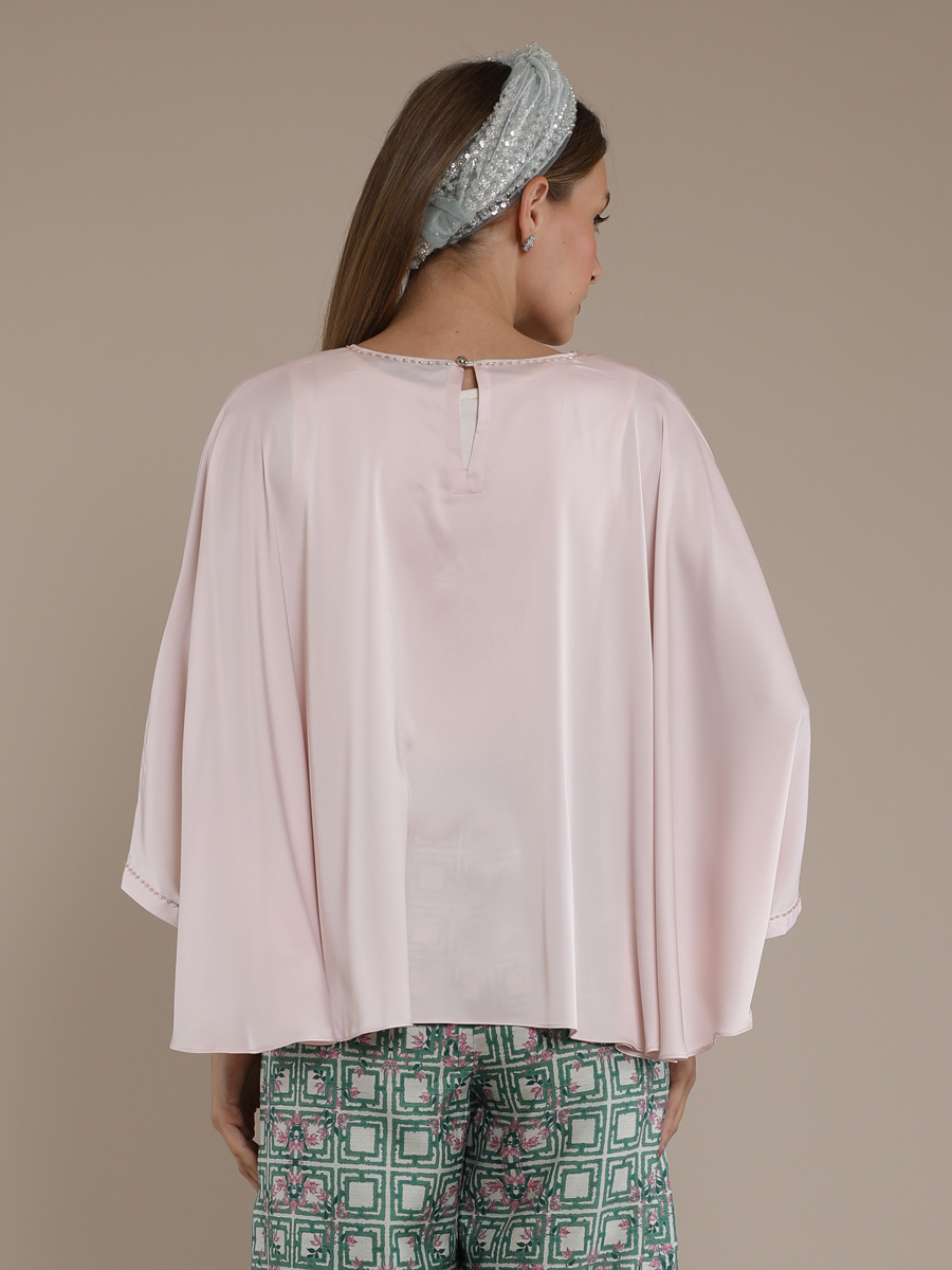 Personal Style Kaftan Blouse Wanita Ponco Blush - Image 3