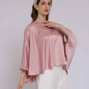 Personal Style Kaftan Blouse Wanita Ponco Pink