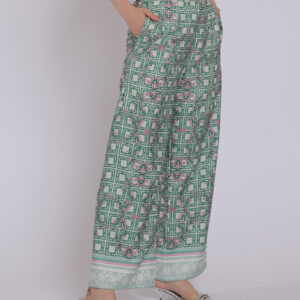 Personal Style Palazzo Pants Kulot Wanita Pinkish Green