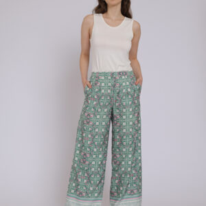 Personal Style Palazzo Pants Kulot Wanita Pinkish Green