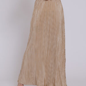 Personal Style Rok Plisket Wanita Champagne Gold