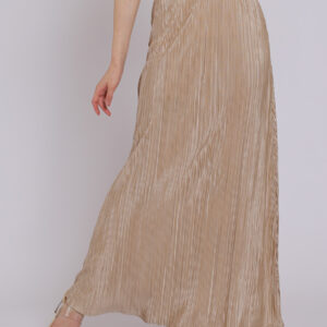 Personal Style Rok Plisket Wanita Champagne Gold