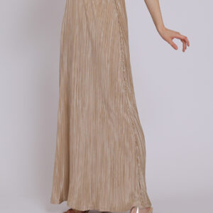Personal Style Rok Plisket Wanita Champagne Gold
