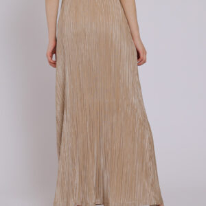 Personal Style Rok Plisket Wanita Champagne Gold