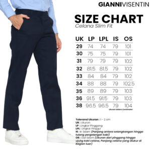 Gianni Visentin - Celana Chinos Stretch Pria Abu Tua - 4069