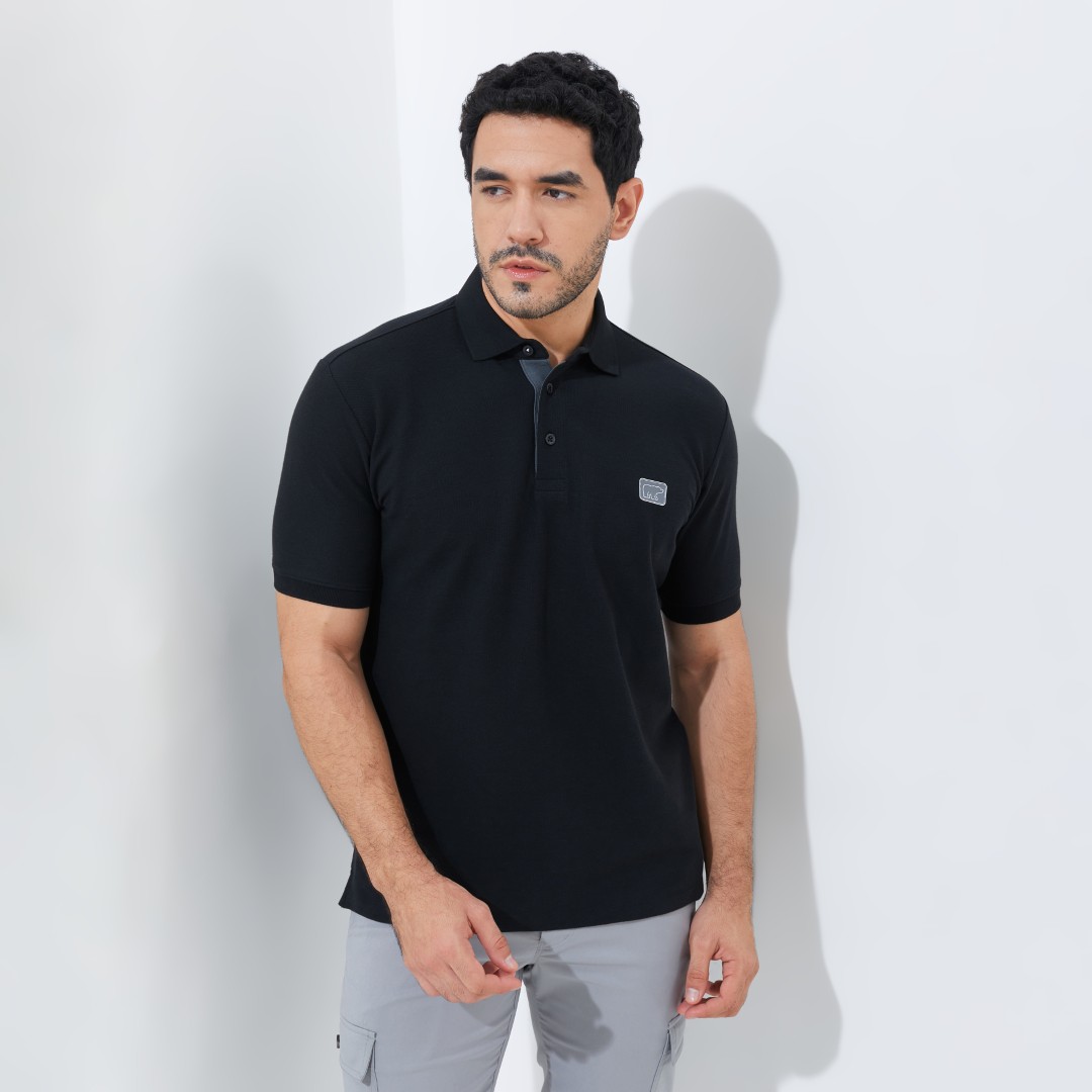 Jack Nicklaus Miles Polo Shirt Pria Regular Fit Black