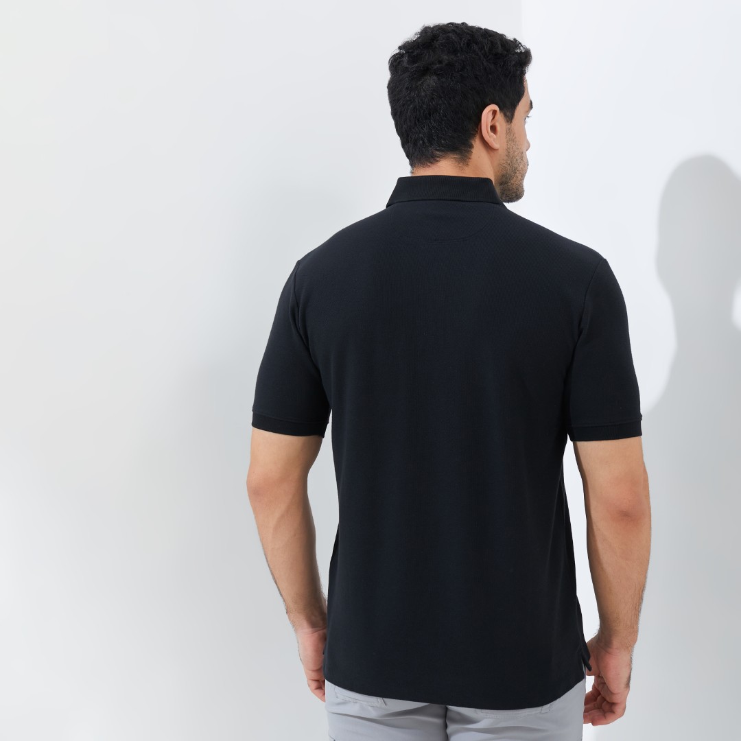 Jack Nicklaus Miles Polo Shirt Pria Regular Fit Black - Image 5