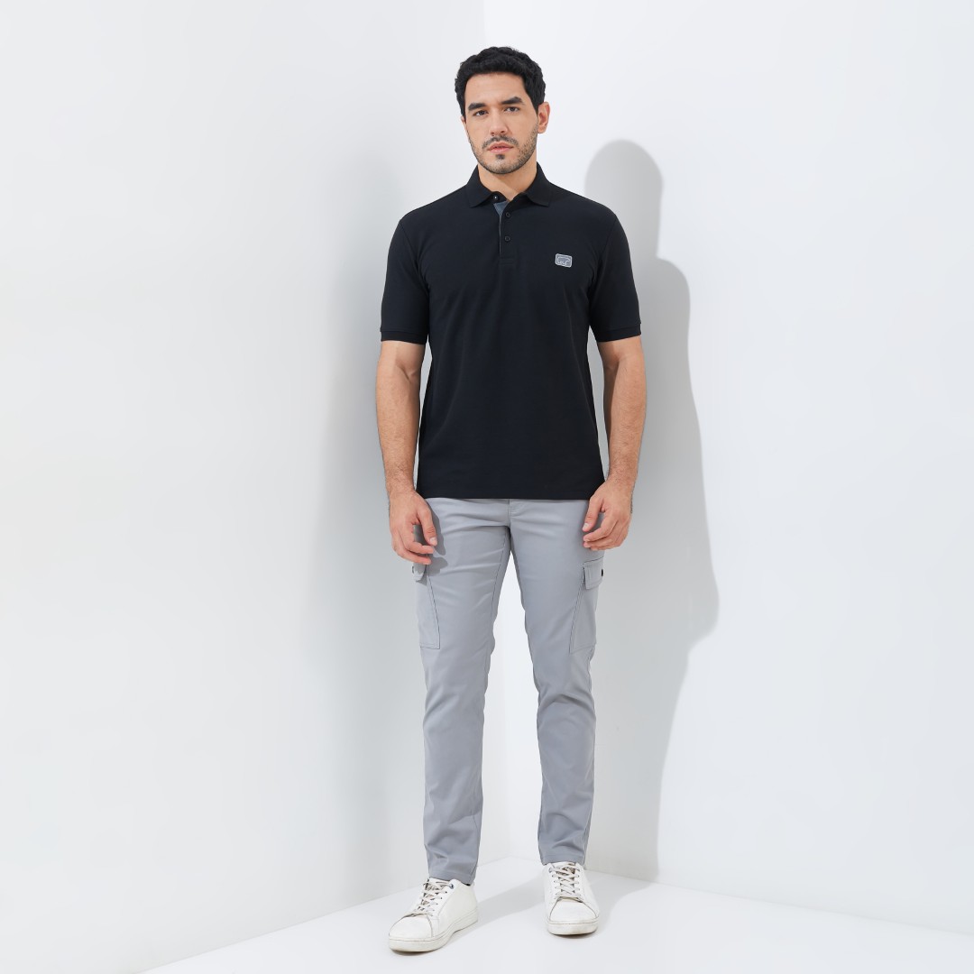 Jack Nicklaus Miles Polo Shirt Pria Regular Fit Black - Image 4