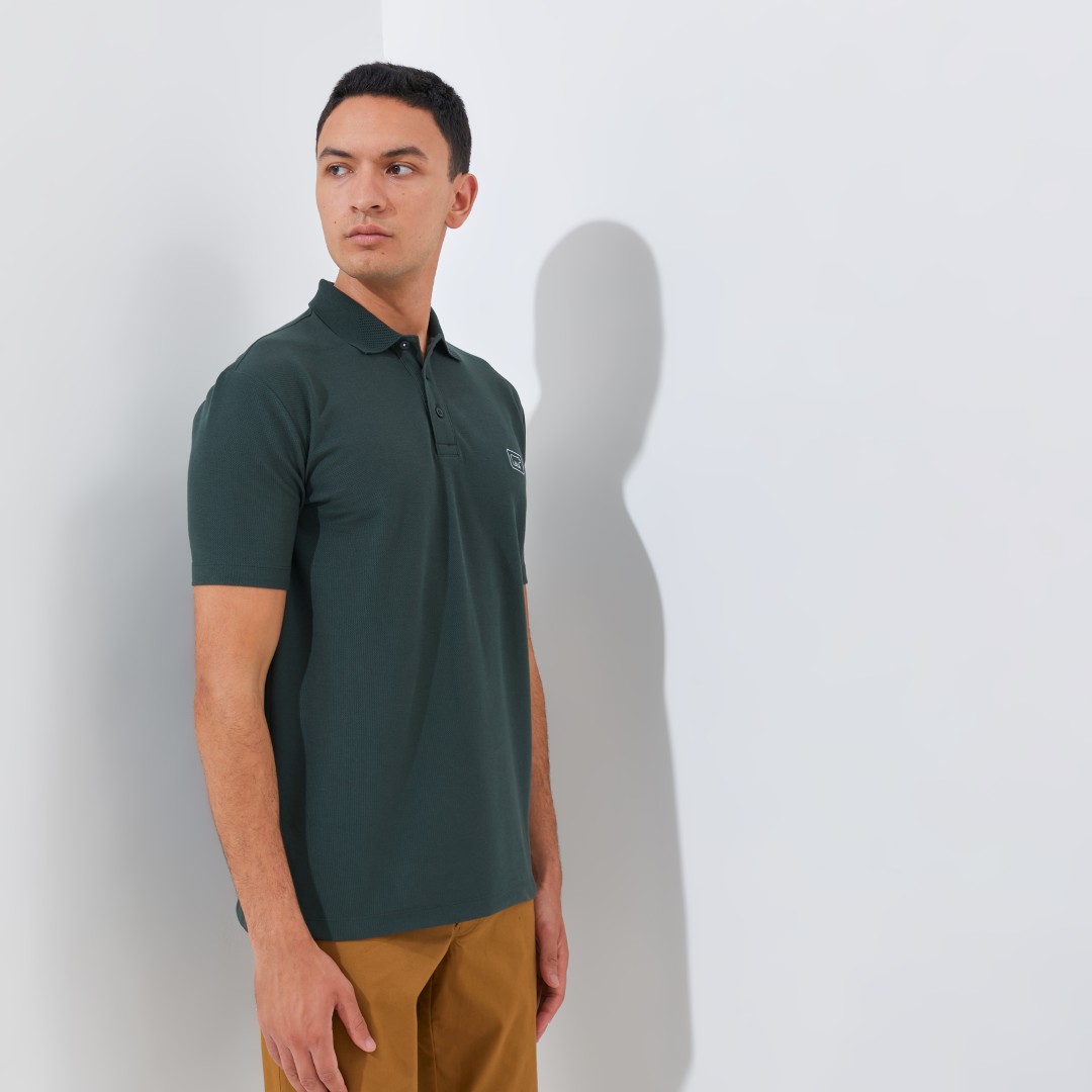 Jack Nicklaus Torino Polo Shirt Pria Regular Fit Camping Green - Image 2